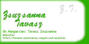 zsuzsanna tavasz business card